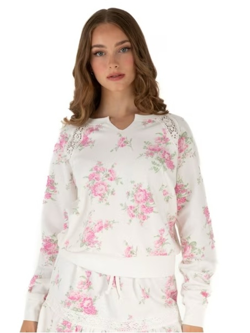 NWT Treasures by Shabby Chic Women's Fleece Sweatshirt